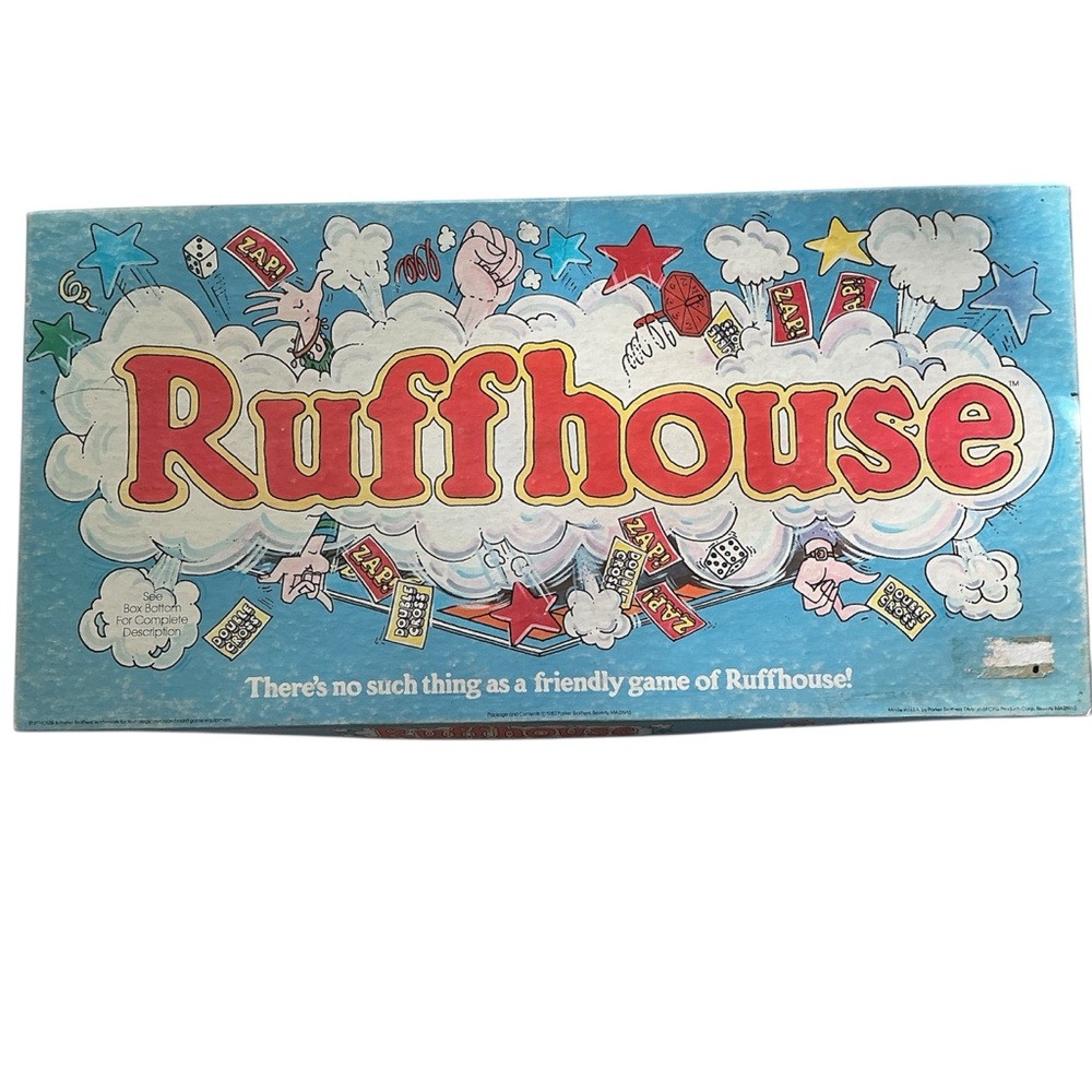 Vintage 1980 Ruffhouse Board Game Complete